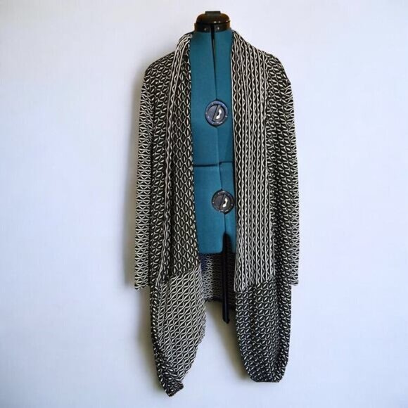 Joseph Ribkoff Geometric Oversized Cardigan - Size 16 - Picture 1 of 6